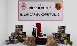 Bilecik'te çok sayıda makaron ele geçirildi