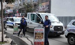 Çayırova'da kaldırım işgaline ceza