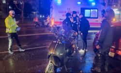 Çorlu'da çukura dalan motosikletli yaralandı