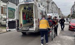 Edirne'de otomobillerin çarpıştığı kaza kamerada