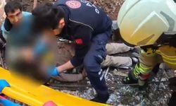 İnşaatta başına demir saplanan işçi ağır yaralandı