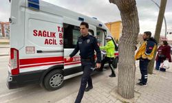 Karaman'da ciple çarpışan motosikletli çocuk sürücü yaralandı