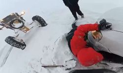 Karda mahsur kalanların imdadına AFAD yetişti