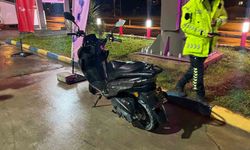 Kazada motosiklet devrildi: Yaralanan sürücü 4.00 promil alkollü çıktı