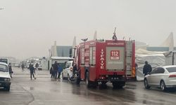 Konteyner kentte çıkan yangın korkuttu