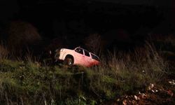 Bursa'da kamyonet şarampole yuvarlandı