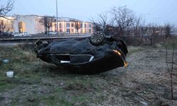 Kontrolden çıkan otomobil takla attı: 2 yaralı