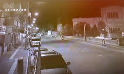 Mardin'de motosikletin kadına çarpma anı güvenlik kamerasına yansıdı