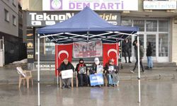 Muş'ta evlat nöbeti sürüyor