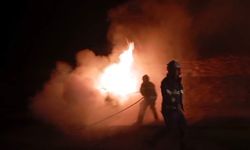 Park halindeki otomobil alevlere teslim oldu