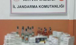 Şavşat'ta kaçak sigara ve içki ele geçirildi