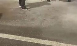 Sivas'ta seyir halindeki taksi alevlere teslim oldu