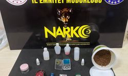 Yoğurt kovasından uyuşturucu çıktı