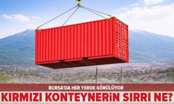 Bursa’da her yerde görülen kırmızı konteynerin sırrı ne?