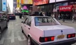 1995 model Tofaş "Bursa" plakası ile New York sokaklarında