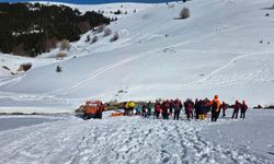 Uludağ'da nefes kesen çığ tatbikatı