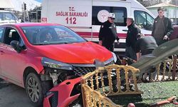 Araç içerisindeki köpek üzerine atlayınca direksiyon hakimiyetini kaybetti