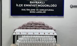 Bayraklı'da binlerce uyuşturucu hap yakalandı
