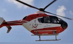 Çankırı'da ambulans helikopter inme geçiren hasta için havalandı
