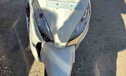 Devrilen motosikletin sürücüsü yaralandı