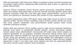 EGM'den ''APP plaka' açıklaması: Resmi mühür ve güvenlik unsurları bulunmayan plakaları kullananlara 140 bin lira ceza uygulanacak