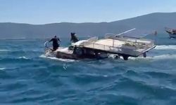 Güllük Körfezi'nde amatör balıkçı teknesi battı