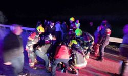 Kontrolden çıkan otomobil şarampole uçtu