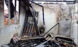 Metruk evde çıkan yangın korkuttu