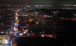 Raf imalatı yapılan fabrika alevlere teslim oldu