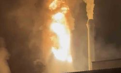 Yağ kazanı patlayan entegre tesisi alev alev yandı