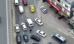 Yolu bırakıp kaldırımdan gittiler: Dron denetiminde ceza yağdı