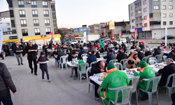 Osmangazi'de Gönül Sofraları Geçit Mahallesi'nde kuruldu