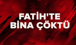 Fatih'te bina çöktü
