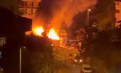 İşçilerin kaldığı konteynerde yangın