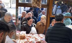 Bursa’da bayramın tadı: Kadayıf kuyruğu