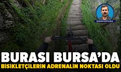Bursa’da bisikletçilerin adrenalin noktası oldu