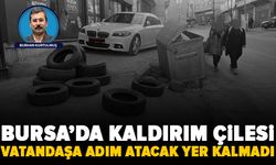 Bursa’da kaldırım işgali tepki çekiyor: Öğrenciler yolda yürümek zorunda kalıyor