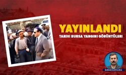 Bursa Kapalıçarşı yangınının tarihi görüntüleri yayınlandı: Menderes ve Bayar ziyareti ortaya çıktı