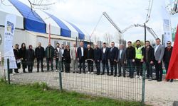 Karacabey'de hamam ve sauna kompleksinin temelleri atıldı