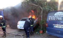 15 gün önce taşıdığı işyeri gözlerinin önünde küle döndü