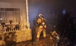 Arsuz'da evin bodrumunda yangın çıktı