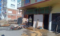 Depoda çıkan yangın büyümeden söndürüldü