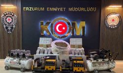 Depoyu sigara imalathanesine dönüştürdüler, polis baskın yapınca yakayı ele verdiler