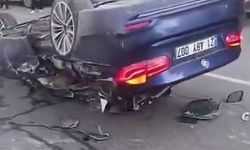 Diyarbakır'da zincirleme kaza: Bir araç takla attı, 2 kişi yaralandı