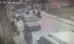 Edirne'de iki motosikletin çarpıştığı kaza kamerada: 1 yaralı