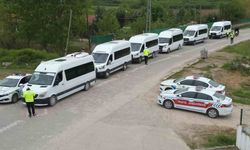 Erbaa'da kurallara uymayanlara servis sürücülerine ceza yağdı