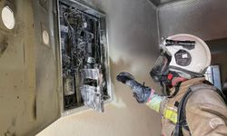 İskenderun'da elektrik panosundan alevler yükseldi