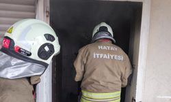 Evin mutfağı alevlere teslim oldu