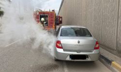 İskenderun'da otomobil yangını