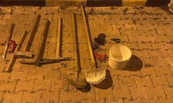 Kaçak kazıya suçüstü: 5 gözaltı